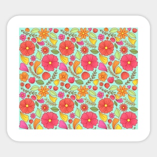 Cute Spring Flowers Sticker